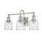 Z-Lite Bryant 3 Light Vanity, Brushed Nickel And Clear Seedy 734-3V-BN - alternate 4
